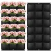 Sac De Plantation à Suspendre 18 Poches Pour Plantes Murales Verticales Pour Extérieur, Intérieur, Maison, Balcons, Cour – Noir -Promos Jardin Noble Magasin 81196677 1