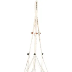 Porte Plantes Cache-pot Macrame Suspension Pour Plantes En Macramé Casame Panier Suspension Macramé Avec Porte Plantes En Algue Marine- 125cm -Promos Jardin Noble Magasin 82131291 5