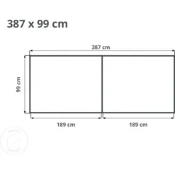 GFP Carré Potager Surélevé Pour Herbes Et Légumes Aluminium DANIELA - 387 X 99 X 77 Cm - ANTHRACITE - Indéformable Et Résistant Aux Intempéries Avec Profilés Creux Aluminium - Made In Autriche -Promos Jardin Noble Magasin 82172500 3