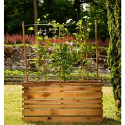 Bac à Fleurs Avec Treillis Lign Z 7 Bac à Fleurs Avec Treillis Lign Z -Promos Jardin Noble Magasin 8230046 2