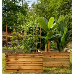 Bac à Fleurs Avec Treillis Lign Z 8 Bac à Fleurs Avec Treillis Lign Z -Promos Jardin Noble Magasin 8230046 3