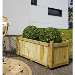 Bac à Fleurs VENDÔME Rectangle 100 - 113 L -Promos Jardin Noble Magasin 8230054 2