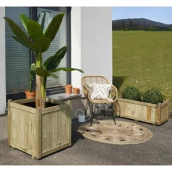 Bac à Fleurs VENDÔME Rectangle 100 - 113 L -Promos Jardin Noble Magasin 8230054 4