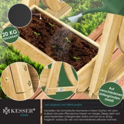 KESSER® Plate-bande Surélevée Avec étages Premium Jardinière Étagère En Escalier Pour Fleurs Étagère En Escalier Pour Plantations - Potager Parterre D’herbes Pots Plate-bande Sous Bâche Parterre Bac à -Promos Jardin Noble Magasin 82411577 5