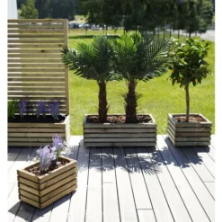 Bac à Fleurs Rectangle 80 - 64L. 10 Bac à Fleurs Rectangle 80 - 64L. -Promos Jardin Noble Magasin 8342086 4