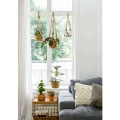 Cintre Pour Plante Panier Suspendu Pour Jardinière Intérieure Support De Pot De Fleur Corde De Jute With Beads 89cm 10 Cintre Pour Plante Panier Suspendu Pour Jardinière Intérieure Support De Pot De Fleur Corde De Jute With Beads 89cm -Promos Jardin Noble Magasin 83693965 4