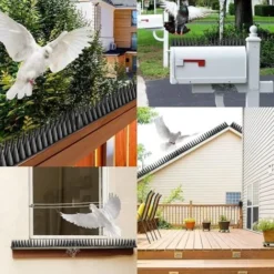 Clous Anti-oiseaux 50x4,5x3.5cm Coleur De Noir 10pcs Anti-oiseaux Et Anti-insectes -Promos Jardin Noble Magasin 84049713 4