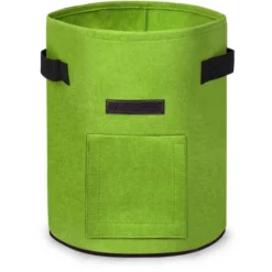 AUFUN 2X Sacs De Plantation Pour Pommes De Terre 10 Gall, 38 L, Réutilisables, Pour La Culture Des Fraises, Carottes, Tomates, Fleurs (35 X 40 Cm, Vert)