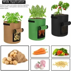 COUCOU Sac De Culture De Jardin 3 Pièces Sac De Culture Respirant Sac De Culture De Pommes De Terre Avec Fenêtre. 10 COUCOU Sac De Culture De Jardin 3 Pièces Sac De Culture Respirant Sac De Culture De Pommes De Terre Avec Fenêtre. -Promos Jardin Noble Magasin 86470321 4