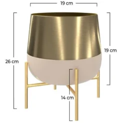 Cache-pot En Métal Et - Moose -Promos Jardin Noble Magasin 86712919 3