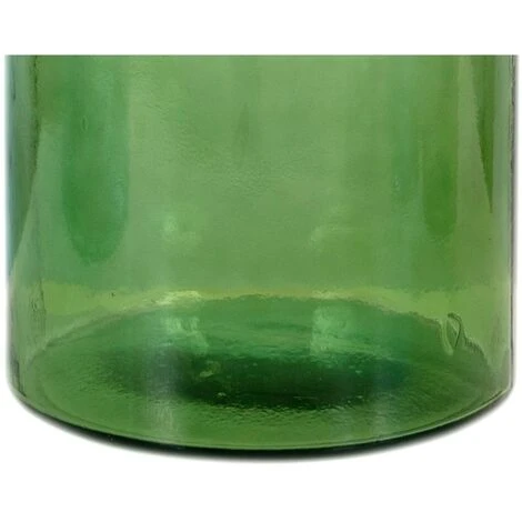 Grand Vase Bouteille En Verre Recyclé - D. 25 X H. 75 Cm - Vert - ABALONA 6 Grand Vase Bouteille En Verre Recyclé - D. 25 X H. 75 Cm - Vert - ABALONA – Image 4