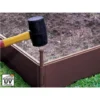 Carré Potager Modulable En Résine 260 Litres - L120 X L120 X H20 Cm Marron - POTALY -Promos Jardin Noble Magasin 87449916 1