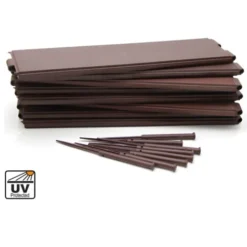 Carré Potager Modulable En Résine 260 Litres - L120 X L120 X H20 Cm Marron - POTALY -Promos Jardin Noble Magasin 87449916 3