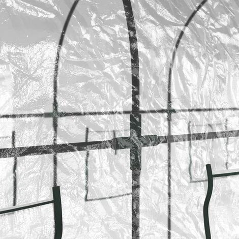 Serre Transparent 160x400x190 Cm PVC Et Acier Enduit De Poudre VidaXL 7 Serre Transparent 160x400x190 Cm PVC Et Acier Enduit De Poudre VidaXL – Image 5