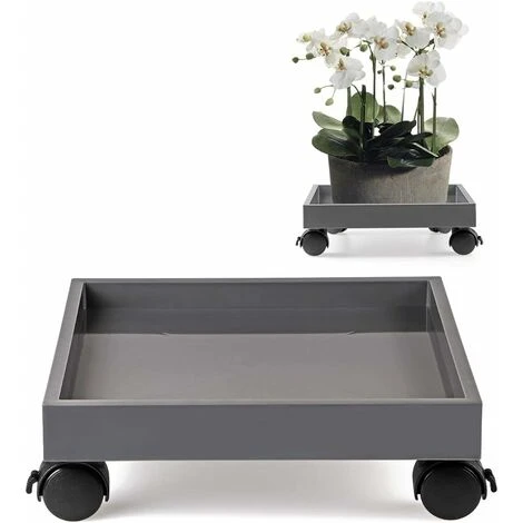 MINKUROW Support De Pot De Fleur À Roulette, Porte Plante A Roulettes, Soucoupe Pour Plantes En Abs, Pour Déplacer Les Jardinières En Pot, Plantes À Fleurs De Pont, Capacité De Charge 50kg(Carré) 3 MINKUROW Support De Pot De Fleur À Roulette, Porte Plante A Roulettes, Soucoupe Pour Plantes En Abs, Pour Déplacer Les Jardinières En Pot, Plantes À Fleurs De Pont, Capacité De Charge 50kg(Carré)