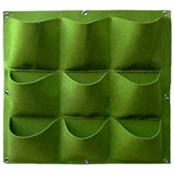 9 Pocket Vertical Greening Hanging Wall Jardin Plant Grow Pot Bag Planter