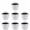 AIDUCHO Jardinières Suspendues à Arrosage Automatique Lot De 7 Deco Mural Pot De Fleur Interieur, Exterieur Decoration Murale Fenêtre Blanc Plastique, Grande, 18 Cm 2 AIDUCHO Jardinières Suspendues à Arrosage Automatique Lot De 7 Deco Mural Pot De Fleur Interieur, Exterieur Decoration Murale Fenêtre Blanc Plastique, Grande, 18 Cm -Promos Jardin Noble Magasin 88570494 1
