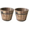 2x Planteurs De Baril De Seau En Bois Jardinières En Tonneau En Bois, Jardinières De Patio Rustiques, Pots De Fleurs, 10x12CM 1 2x Planteurs De Baril De Seau En Bois Jardinières En Tonneau En Bois, Jardinières De Patio Rustiques, Pots De Fleurs, 10x12CM -Promos Jardin Noble Magasin 88613896 1