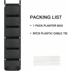 Lot De 1 Sac De Plantation Vertical à Suspendre Au Mur Pour Intérieur Ou Extérieur. Cour. Balcon. Fleurs. Herbes. Plantes Grasses. Fraises (B) 11 Lot De 1 Sac De Plantation Vertical à Suspendre Au Mur Pour Intérieur Ou Extérieur. Cour. Balcon. Fleurs. Herbes. Plantes Grasses. Fraises (B) -Promos Jardin Noble Magasin 88675085 5