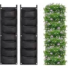 Lot De 2 Sacs De Jardinière à Suspendre, 7 Poches Pour Jardinière Murale Verticale, Sacs De Plantation Suspendus Pour Intérieur, Extérieur, Jardinage, Pot De Fleur Vert Vertical (noir), 1 Lot De 2 Sacs De Jardinière à Suspendre, 7 Poches Pour Jardinière Murale Verticale, Sacs De Plantation Suspendus Pour Intérieur, Extérieur, Jardinage, Pot De Fleur Vert Vertical (noir), -Promos Jardin Noble Magasin 89329511 1