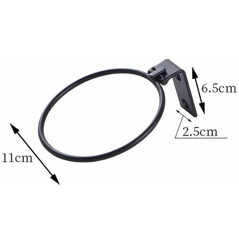 3 Pcs Support Pot De Fleur Anneau En Métal Supports Muraux Pour Pot De Fleurs Avec Vis Pour Jardins Couloirs Terrasses - S 5 3 Pcs Support Pot De Fleur Anneau En Métal Supports Muraux Pour Pot De Fleurs Avec Vis Pour Jardins Couloirs Terrasses - S – Image 3