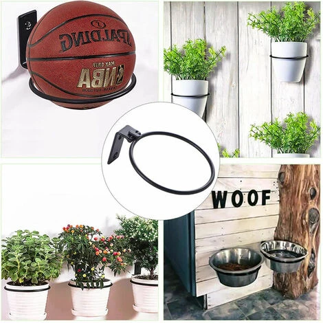 3 Pcs Support Pot De Fleur Anneau En Métal Supports Muraux Pour Pot De Fleurs Avec Vis Pour Jardins Couloirs Terrasses - S 7 3 Pcs Support Pot De Fleur Anneau En Métal Supports Muraux Pour Pot De Fleurs Avec Vis Pour Jardins Couloirs Terrasses - S – Image 5