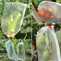 Lot De 100 Sacs En Filet Anti-Insectes - Pour La Protection Des Fleurs Et Fruits -Promos Jardin Noble Magasin 89386155 5