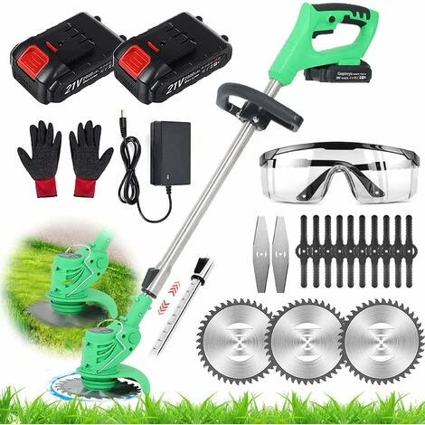 Débroussailleuse Sans Fil Avec Batterie 21 V Et Chargeur, Débroussailleuse électrique, Manche Télescopique, Sans Fil Léger Pour Couper La Pelouse, L'entretien De La Pelouse 3 Débroussailleuse Sans Fil Avec Batterie 21 V Et Chargeur, Débroussailleuse électrique, Manche Télescopique, Sans Fil Léger Pour Couper La Pelouse, L'entretien De La Pelouse