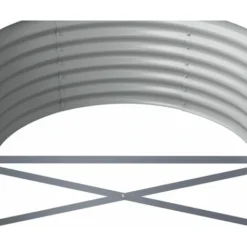 Jardinière De Jardin Acier Enduit De Poudre 224x80x36 Cm Gris -Promos Jardin Noble Magasin 89826412 5