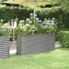 Jardinière De Jardin Acier Enduit De Poudre 152x40x68 Cm Gris 2 Jardinière De Jardin Acier Enduit De Poudre 152x40x68 Cm Gris -Promos Jardin Noble Magasin 89828234 1