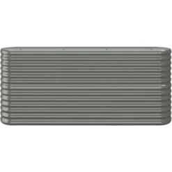 Jardinière De Jardin Acier Enduit De Poudre 152x40x68 Cm Gris 9 Jardinière De Jardin Acier Enduit De Poudre 152x40x68 Cm Gris -Promos Jardin Noble Magasin 89828234 3
