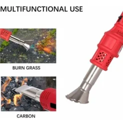 Brûleur De Mauvaises Herbes électrique, Brûleur De Mauvaises Herbes Avec Buse - Brûlez Les Mauvaises Herbes Et Le Charbon De Bois Bâton De Mauvaises Herbes Thermique 2 En 1, Jusqu'à 650 ℃ Puissant Out -Promos Jardin Noble Magasin 89861761 5