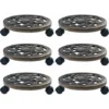 UNIQUEChariots Pour Plantes 6 Pcs Bronze 30 Cm Plastique3,62 Kg,Magnifique & Montage Facile67220 2 UNIQUEChariots Pour Plantes 6 Pcs Bronze 30 Cm Plastique3,62 Kg,Magnifique & Montage Facile67220 -Promos Jardin Noble Magasin 90130796 1
