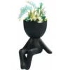Vase D'extérieur Résine Humanoïde Pot De Fleurs Fleurs Séchées Décoration De Jardin Vase Vintage Sculpture De Visage Pot De Fleurs Bureau Décoration D'intérieur Cadeau Fleurs Vase Créatif (E) -Promos Jardin Noble Magasin 90583366 1