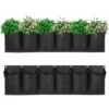 6 Poches Mur Vegetal Exterieur Sac De Plantation Sac à Plantes Mural Verticale Jardiniere Suspendue Pour Interieur Balcon Jardin Décoration