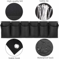 6 Poches Mur Vegetal Exterieur Sac De Plantation Sac à Plantes Mural Verticale Jardiniere Suspendue Pour Interieur Balcon Jardin Décoration 10 6 Poches Mur Vegetal Exterieur Sac De Plantation Sac à Plantes Mural Verticale Jardiniere Suspendue Pour Interieur Balcon Jardin Décoration -Promos Jardin Noble Magasin 90716930 4