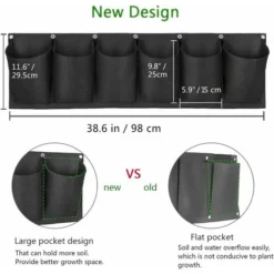 6 Poches Mur Vegetal Exterieur Sac De Plantation Sac à Plantes Mural Verticale Jardiniere Suspendue Pour Interieur Balcon Jardin Décoration 11 6 Poches Mur Vegetal Exterieur Sac De Plantation Sac à Plantes Mural Verticale Jardiniere Suspendue Pour Interieur Balcon Jardin Décoration -Promos Jardin Noble Magasin 90716930 5