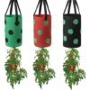 Lot De 3 Sacs De Plantation à Suspendre Pour Tomates, Fraises Et Légumes Multicolores à L'envers Avec 12 Trous De Culture Et Poignée, Sac De Suspension Pour Tomates, Piments, Maison, Jardin -Promos Jardin Noble Magasin 90717993 1