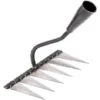 Râteau De Jardin Râteau De Jardin En Métal Râteau En Acier Au Carbone Trempé Pour Désherber Biner Creuser Et Ameublir Le Sol (7 Dents) -Promos Jardin Noble Magasin 91119983 1