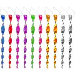 10 Batons Répulsifs D'oiseaux Réfléchissants De 30 Cm, Batons Répulsifs D'oiseaux Suspendus à Vis Pour Repousser Les Oiseaux, Balcon De Verger De Potager, Décoration De Bar KTV.