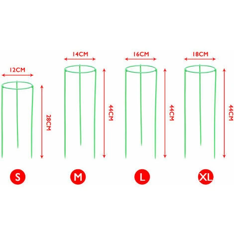 Support De Plante Grimpante Stakes Cage A Anneau-g De Support De Plante Haute Pour Legume-fleur De Plante De Jardin, Modele: S & 1PC 4 Support De Plante Grimpante Stakes Cage A Anneau-g De Support De Plante Haute Pour Legume-fleur De Plante De Jardin, Modele: S & 1PC – Image 2