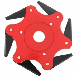 Tête De Rasoir En Acier, Mise à Niveau Professionnelle En Métal, Lame De Désherbage Universelle (rouge), 1 Pièce, Diamètre 245 Mm