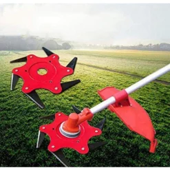 Tête De Rasoir En Acier, Mise à Niveau Professionnelle En Métal, Lame De Désherbage Universelle (rouge), 1 Pièce, Diamètre 245 Mm -Promos Jardin Noble Magasin 92001413 5