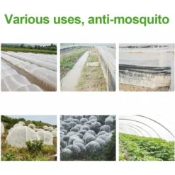 3m X 10m Filet Anti Insecte,Filet Anti-Insectes Pour Plantes,Filet De Jardin,Filet Anti Insectes Potager,Maille Fine Anti-Insecte En Maille Pour Plante,Potager,Verge -Promos Jardin Noble Magasin 92473714 4