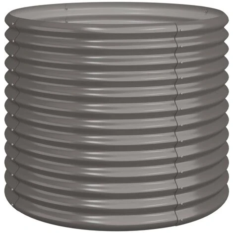 JOLI® Mode Jardinière De Jardin Acier Enduit De Poudre 80x80x68 Cm Gris - Jardinière Extérieur - BAC A FLEUR TOP95141 4 JOLI® Mode Jardinière De Jardin Acier Enduit De Poudre 80x80x68 Cm Gris - Jardinière Extérieur - BAC A FLEUR TOP95141 – Image 2