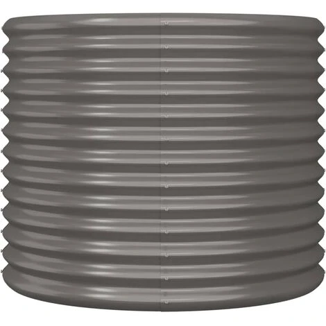 JOLI® Mode Jardinière De Jardin Acier Enduit De Poudre 80x80x68 Cm Gris - Jardinière Extérieur - BAC A FLEUR TOP95141 5 JOLI® Mode Jardinière De Jardin Acier Enduit De Poudre 80x80x68 Cm Gris - Jardinière Extérieur - BAC A FLEUR TOP95141 – Image 3