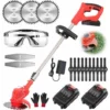 Débroussailleuse à Batterie 21 V Tondeuse électrique Sans Fil 3 En 1 Multifonction Avec Lames Et 2 Batteries Pour Jardin, Pelouse Anglaise, Sol Agricole (rouge) 1 Débroussailleuse à Batterie 21 V Tondeuse électrique Sans Fil 3 En 1 Multifonction Avec Lames Et 2 Batteries Pour Jardin, Pelouse Anglaise, Sol Agricole (rouge) -Promos Jardin Noble Magasin 92598588 1