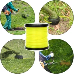 Randaco Fil De Coupe 100M Fil De Tonte Pour Débroussailleuse Nylon Jaune Rond 2.4mm 10 Randaco Fil De Coupe 100M Fil De Tonte Pour Débroussailleuse Nylon Jaune Rond 2.4mm -Promos Jardin Noble Magasin 92684654 4