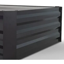 Lot De 2 Carrés Potager En Métal Châssis Rectangulaire 160x115 CM Gris Anthracite -Promos Jardin Noble Magasin 92751586 3