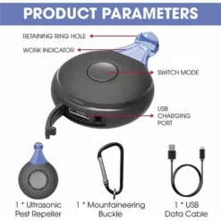 Répulsif à Ultrasons Contre Les Puces Et Les Tiques Pour Animaux De Compagnie - Répulsif Contre Les Moustiques - Répulsif Contre Les Insectes - Répulsif Contre Les Parasites à Ultrasons -Promos Jardin Noble Magasin 93444739 3